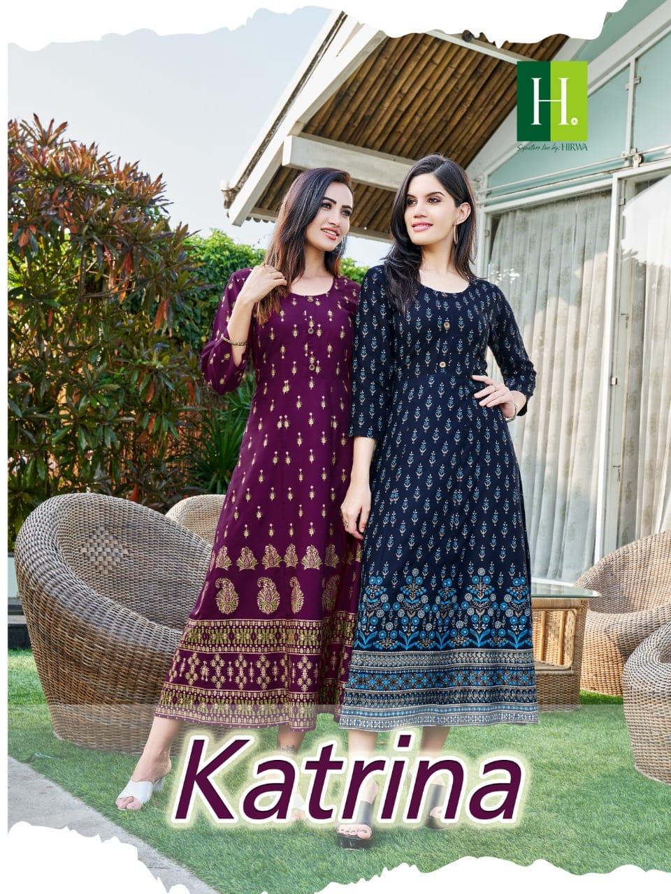 Katrina Hirwa 01-10 Anarkali Kurtis Catalog